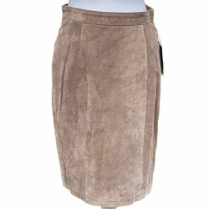 VINTAGE LEATHER SKIRT GLOBAL IDENTITY NWT B